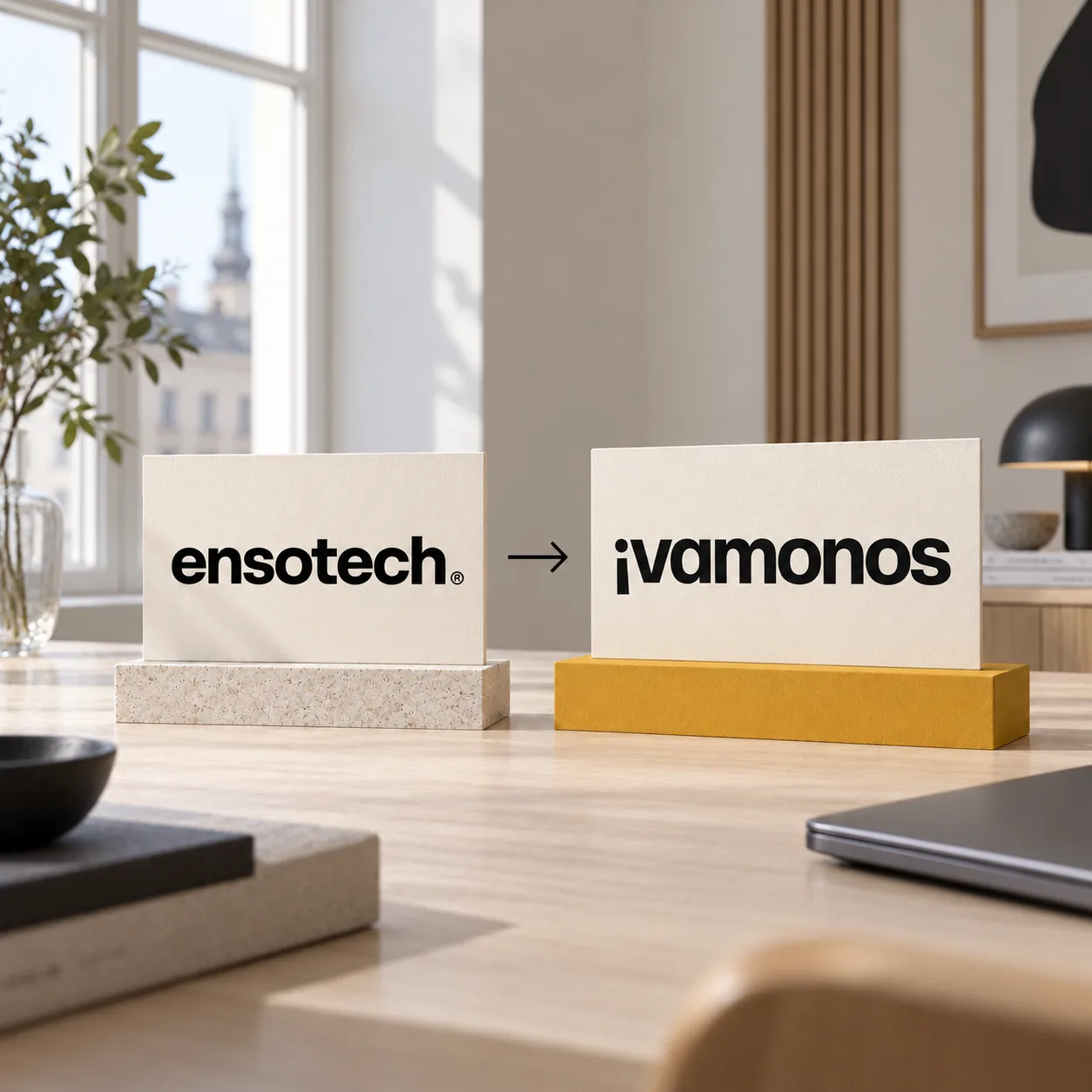 rebranding ensotech till vamonos